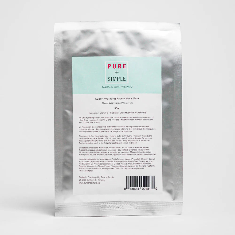 Pure + Simple Super Hydrating Face + Neck Mask