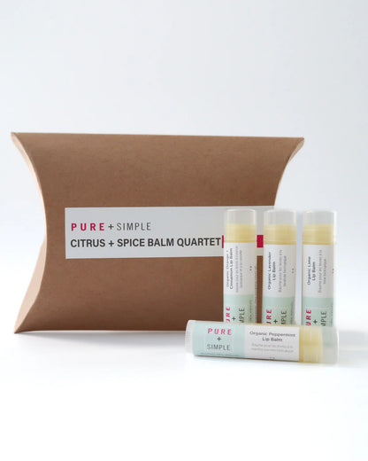 Citrus + Spice Balm Quartet